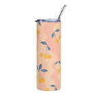 Retro Yellow Cherry - Stainless Tumbler