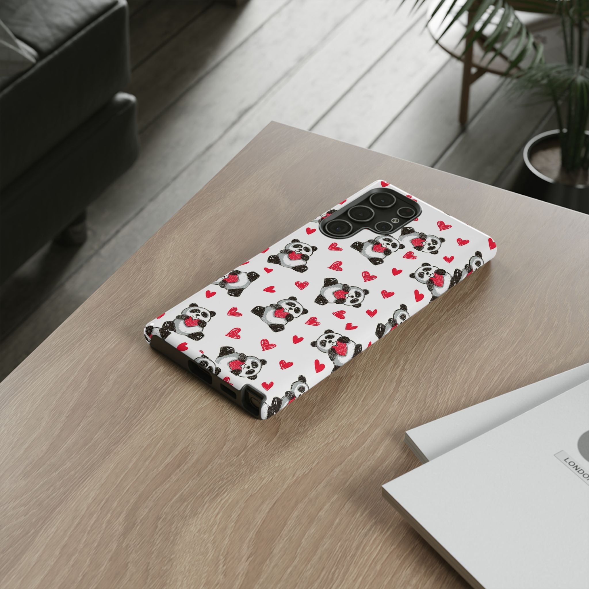 Cute Panda Pattern Phone Case — Tough Cases