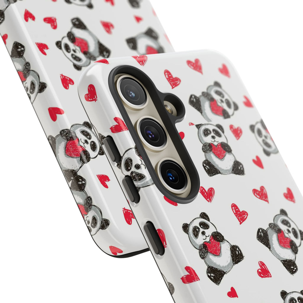 Cute Panda Pattern Phone Case — Tough Cases