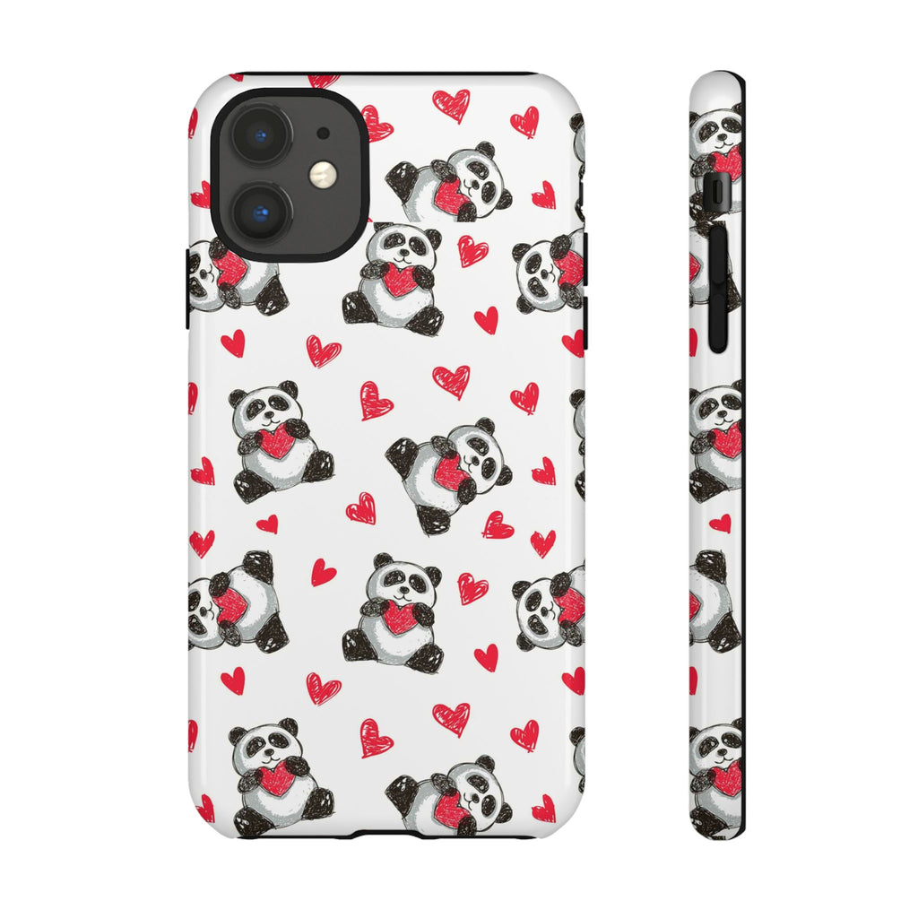 Cute Panda Pattern Phone Case — Tough Cases
