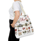 Ohio Illustrated Tote Bag — All-Over-Print Travel & Gift Tote