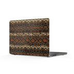 Brown Snake Pattern - Clear Mackbook Case