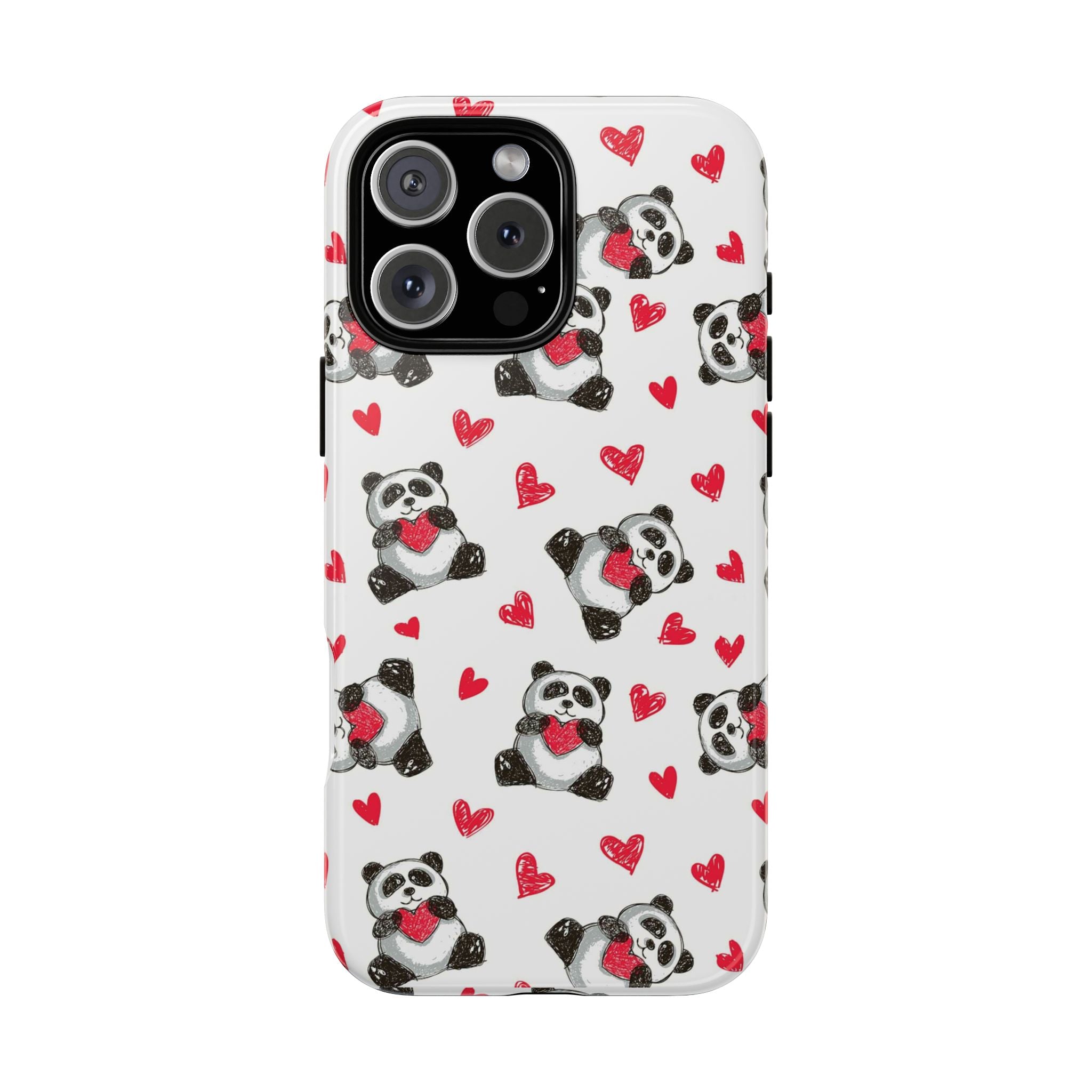 Cute Panda Pattern Phone Case — Tough Cases