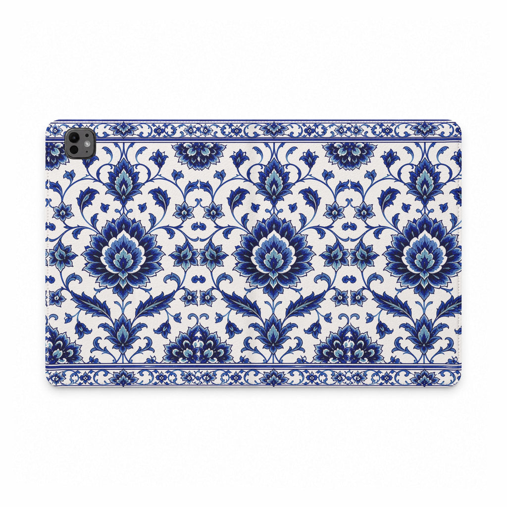 Blue Floral Tablet Folio Case