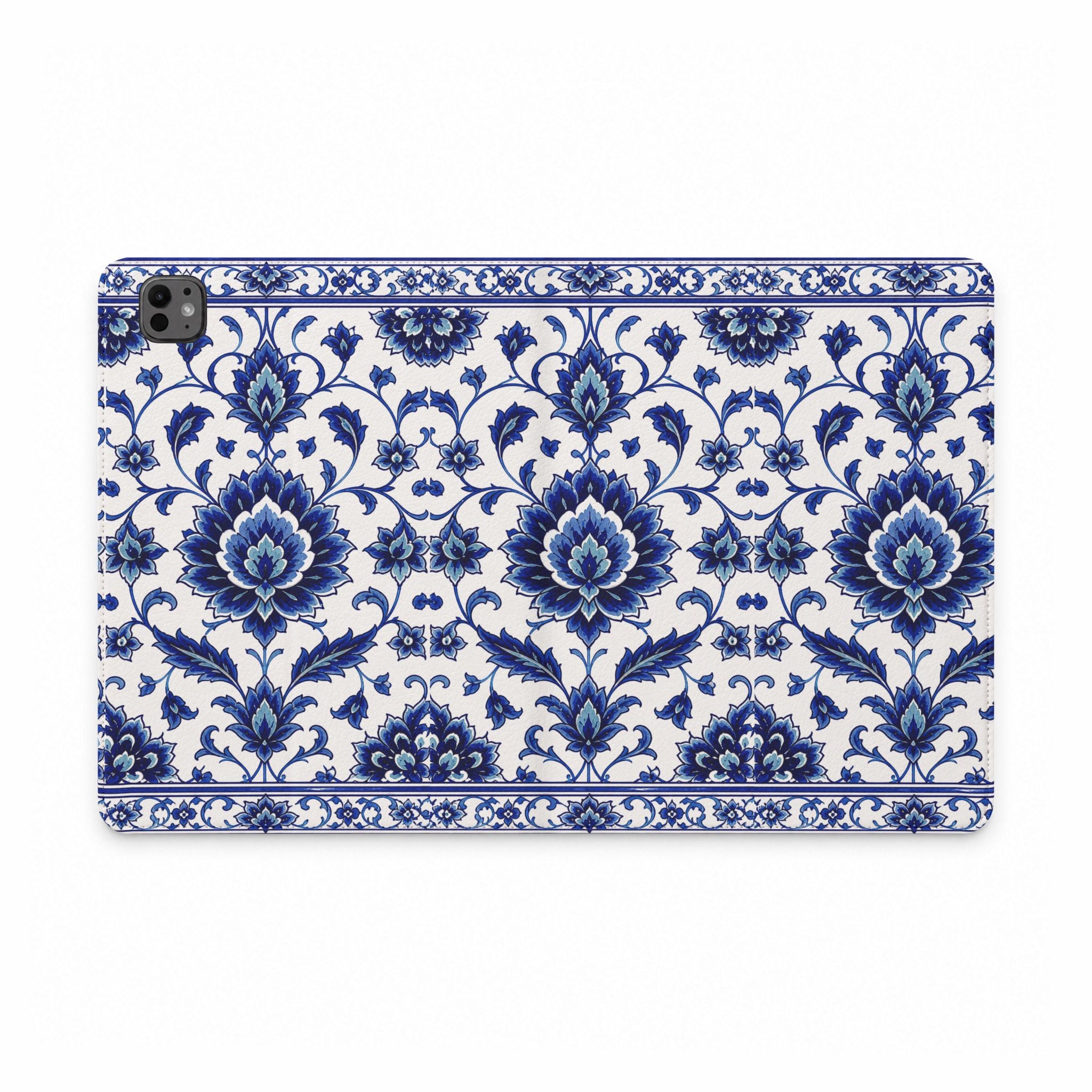 Blue Floral Tablet Folio Case