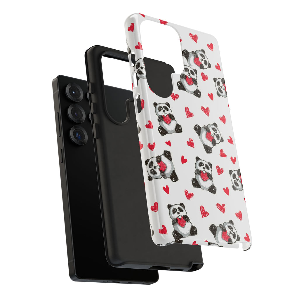 Cute Panda Pattern Phone Case — Tough Cases