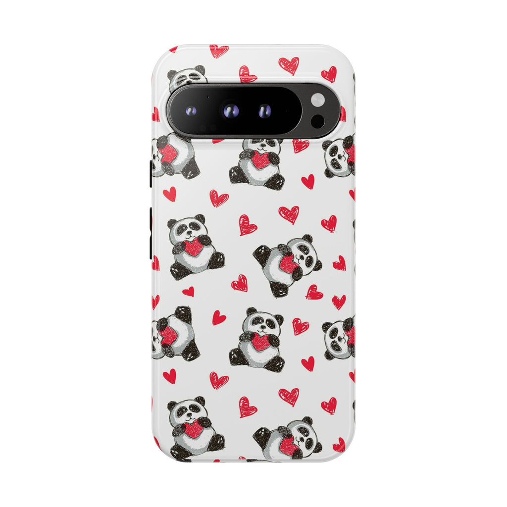 Cute Panda Pattern Phone Case — Tough Cases