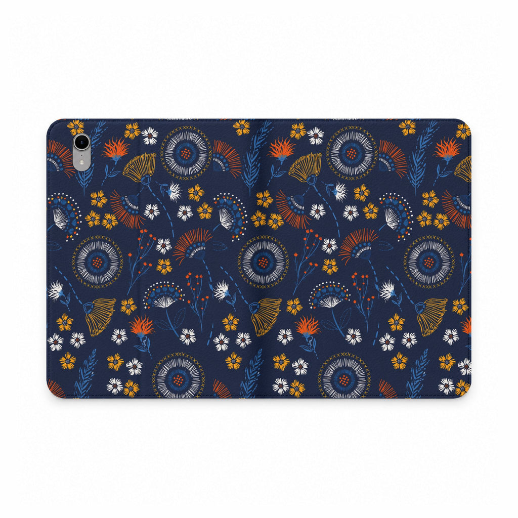 Midnight Wildflower - Tablet Folio Case
