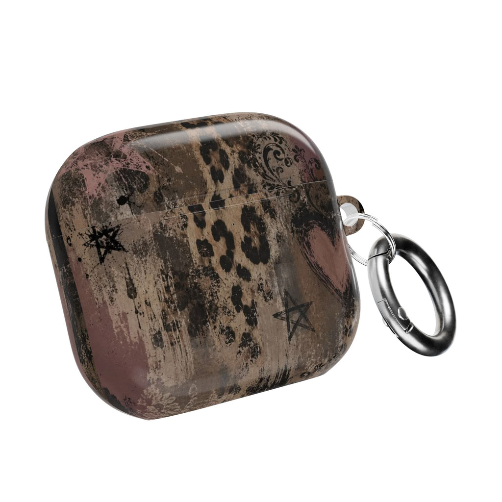 Leopard Heart AirPod Case — Vintage Glam Protective Cover