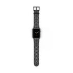 Black Snakeskin Pattern Watch Band | Apple Watch Strap