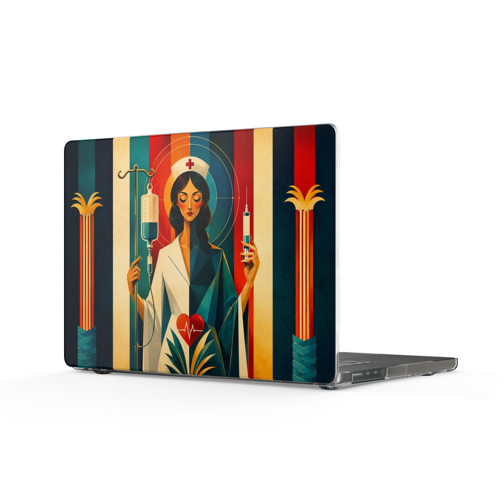 Saint Needle & Chill - Nurse Edition - Clear Laptop Cover