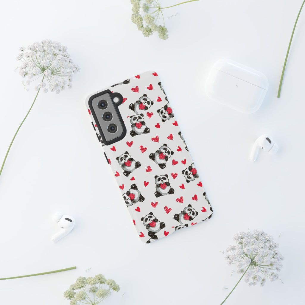 Cute Panda Pattern Phone Case — Tough Cases
