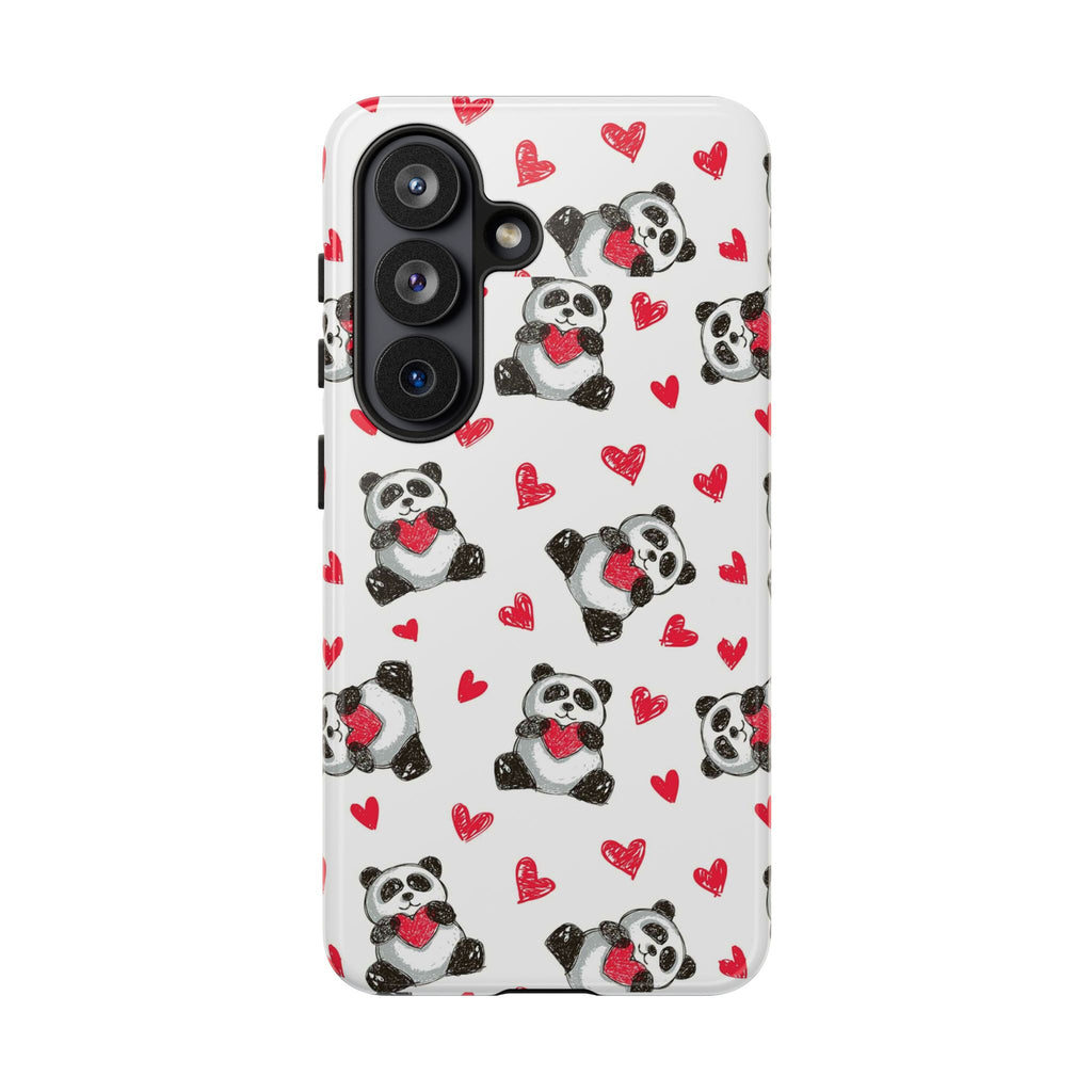 Cute Panda Pattern Phone Case — Tough Cases