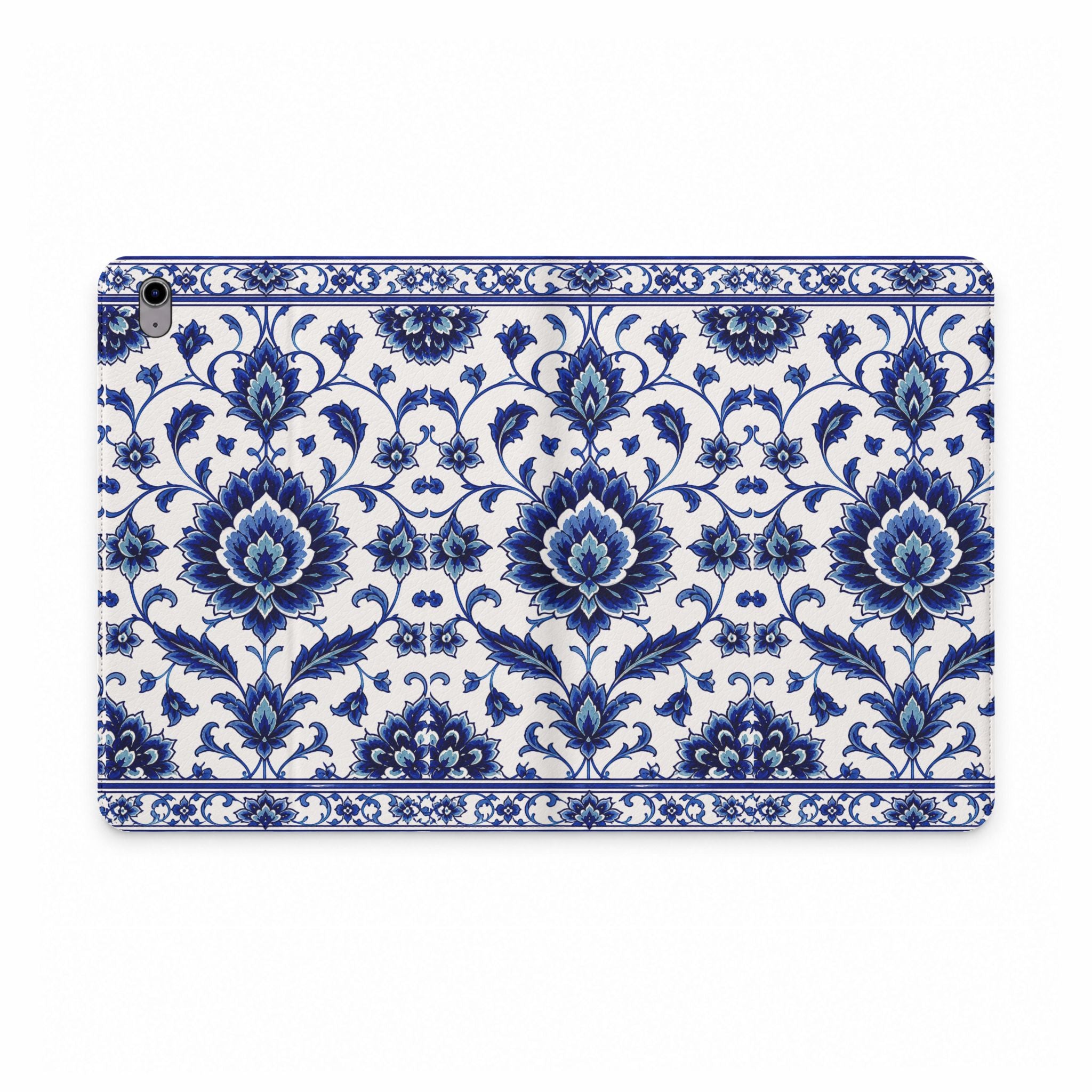 Blue Floral Tablet Folio Case