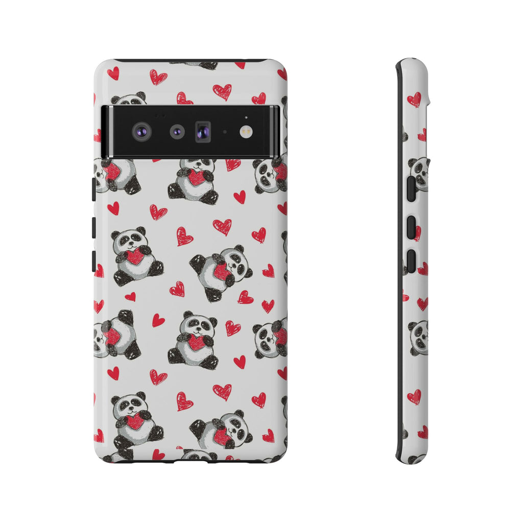 Cute Panda Pattern Phone Case — Tough Cases