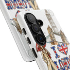 I Love London Illustrated Collage phone case | Tough Case