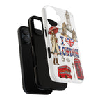 I Love London Illustrated Collage phone case | Tough Case
