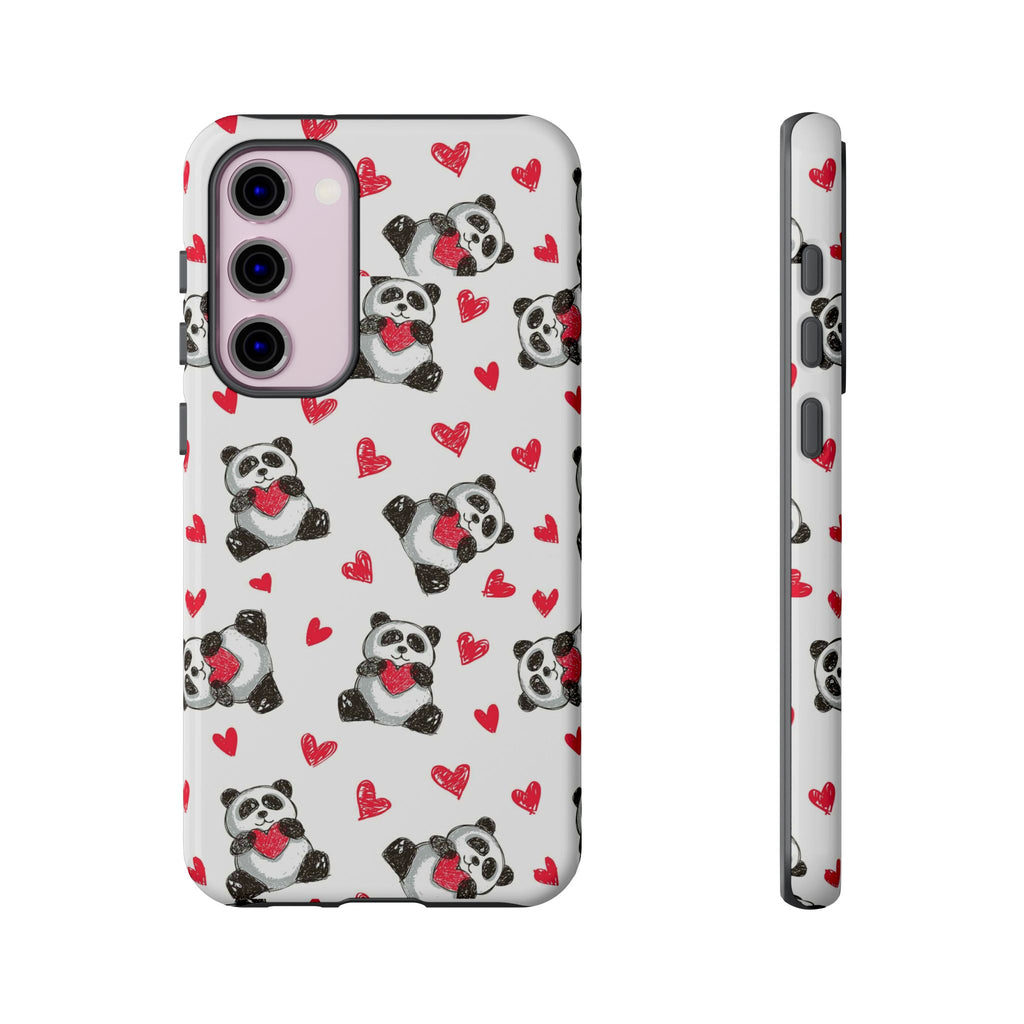 Cute Panda Pattern Phone Case — Tough Cases