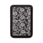 Black Lace Pattern - MagSafe Vegan Wallet