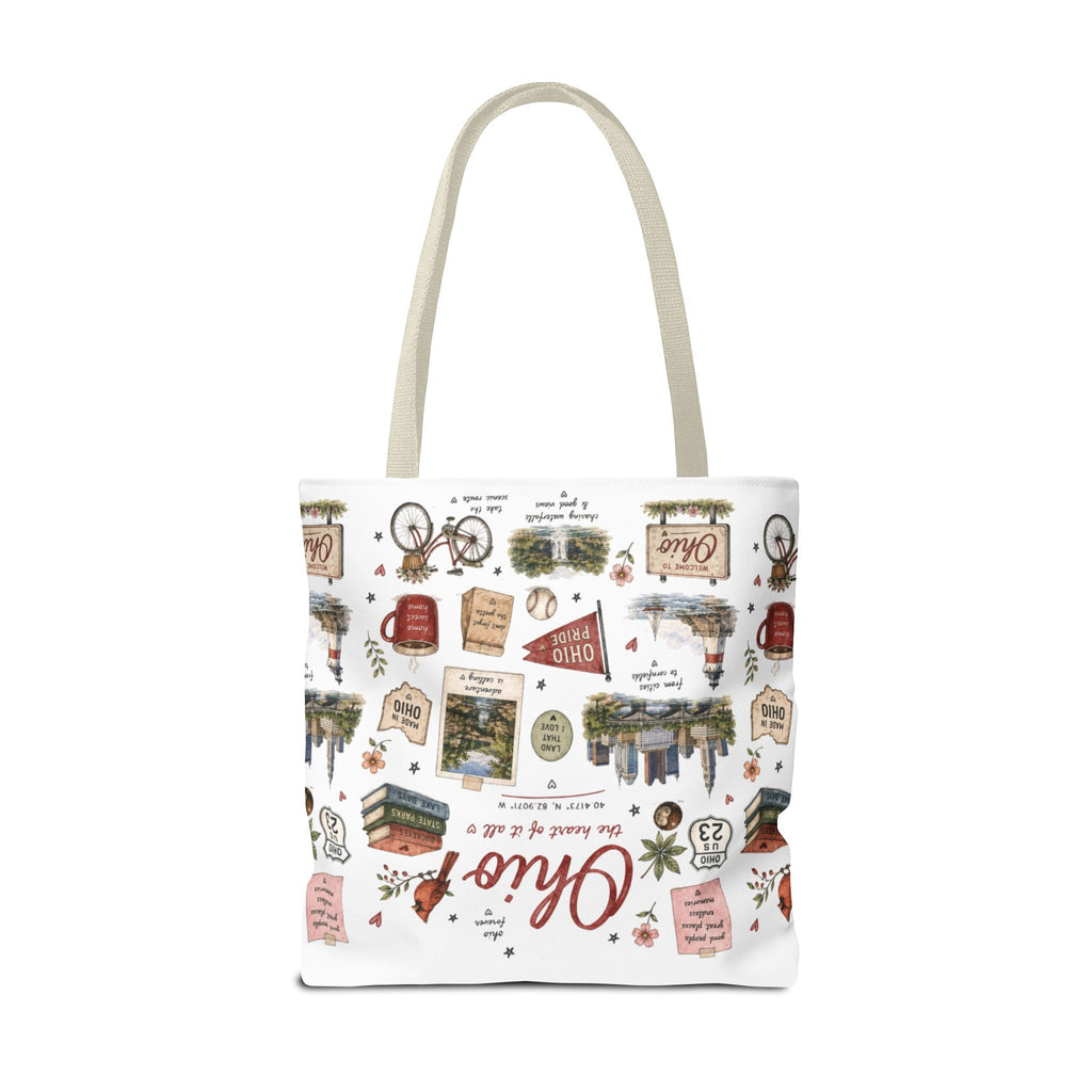 Ohio Illustrated Tote Bag — All-Over-Print Travel & Gift Tote