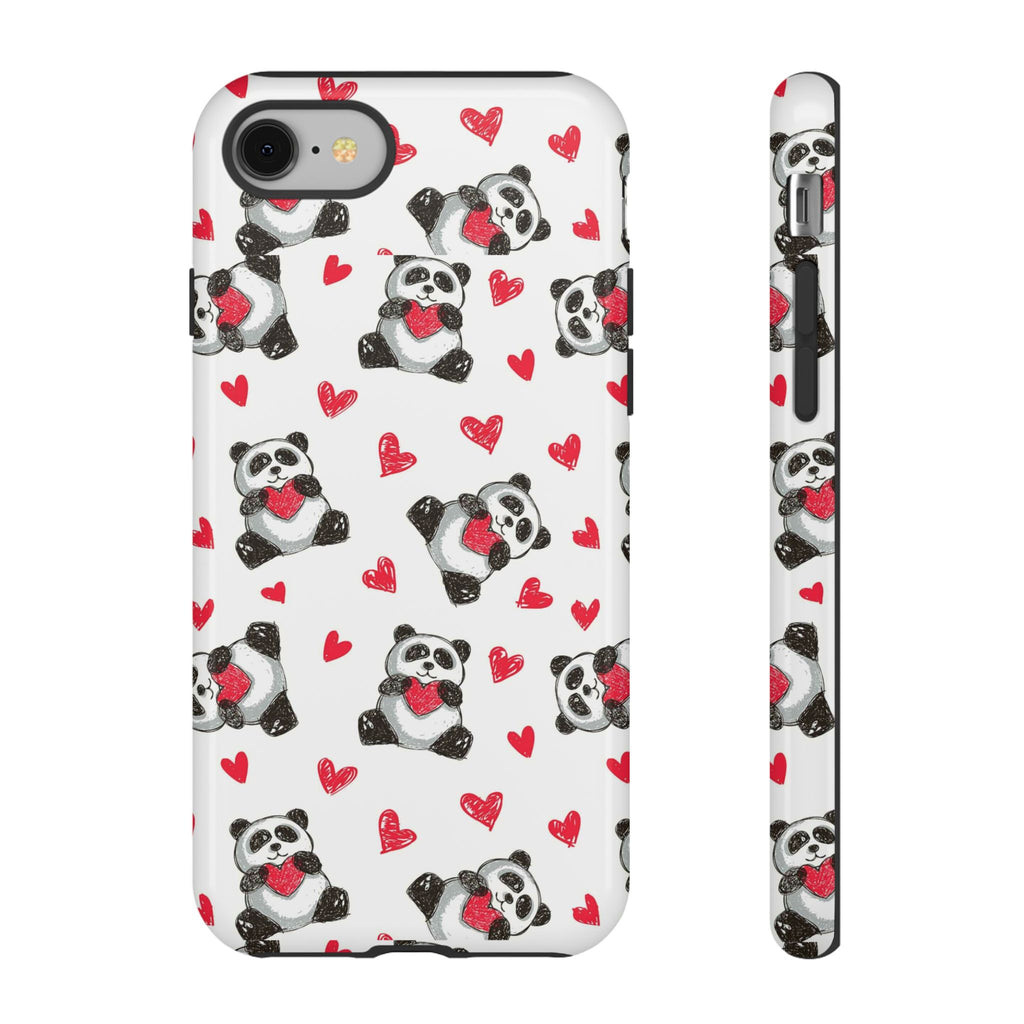 Cute Panda Pattern Phone Case — Tough Cases