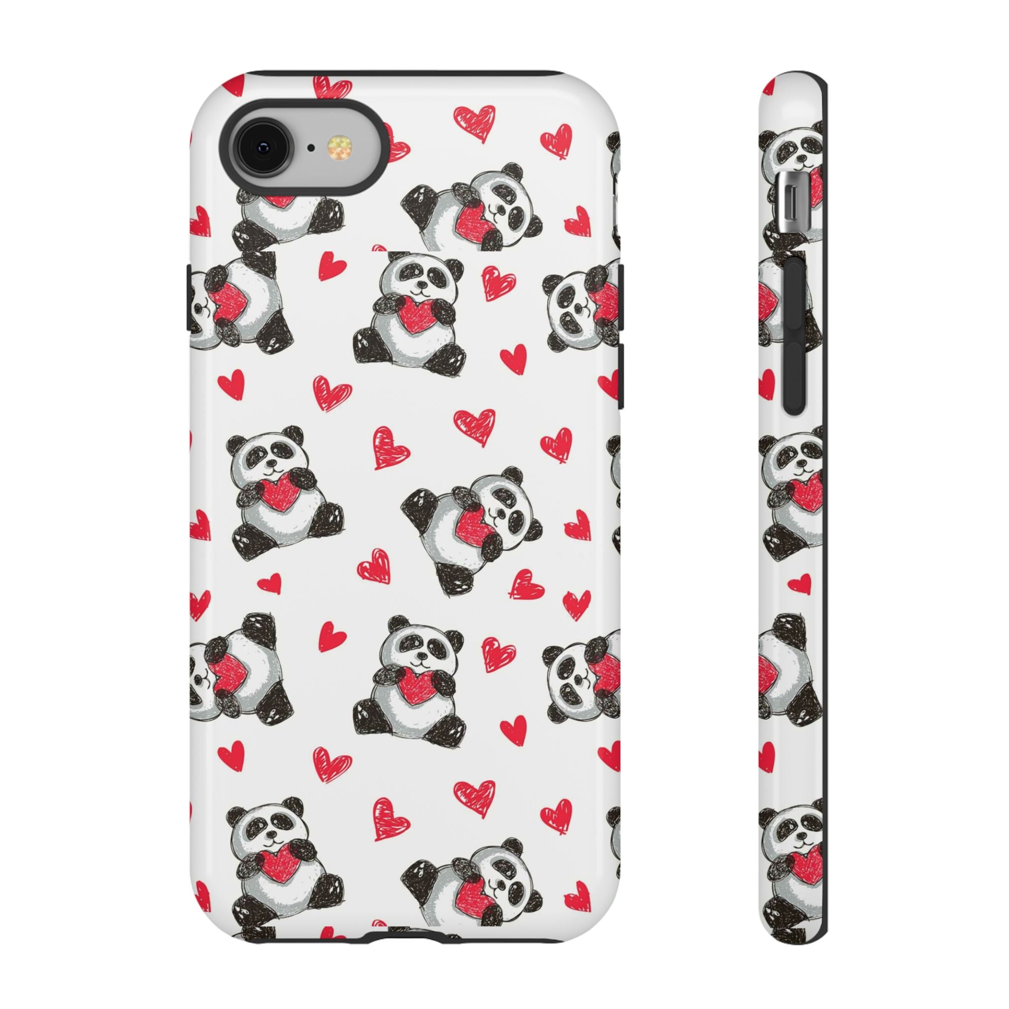 Cute Panda Pattern Phone Case — Tough Cases
