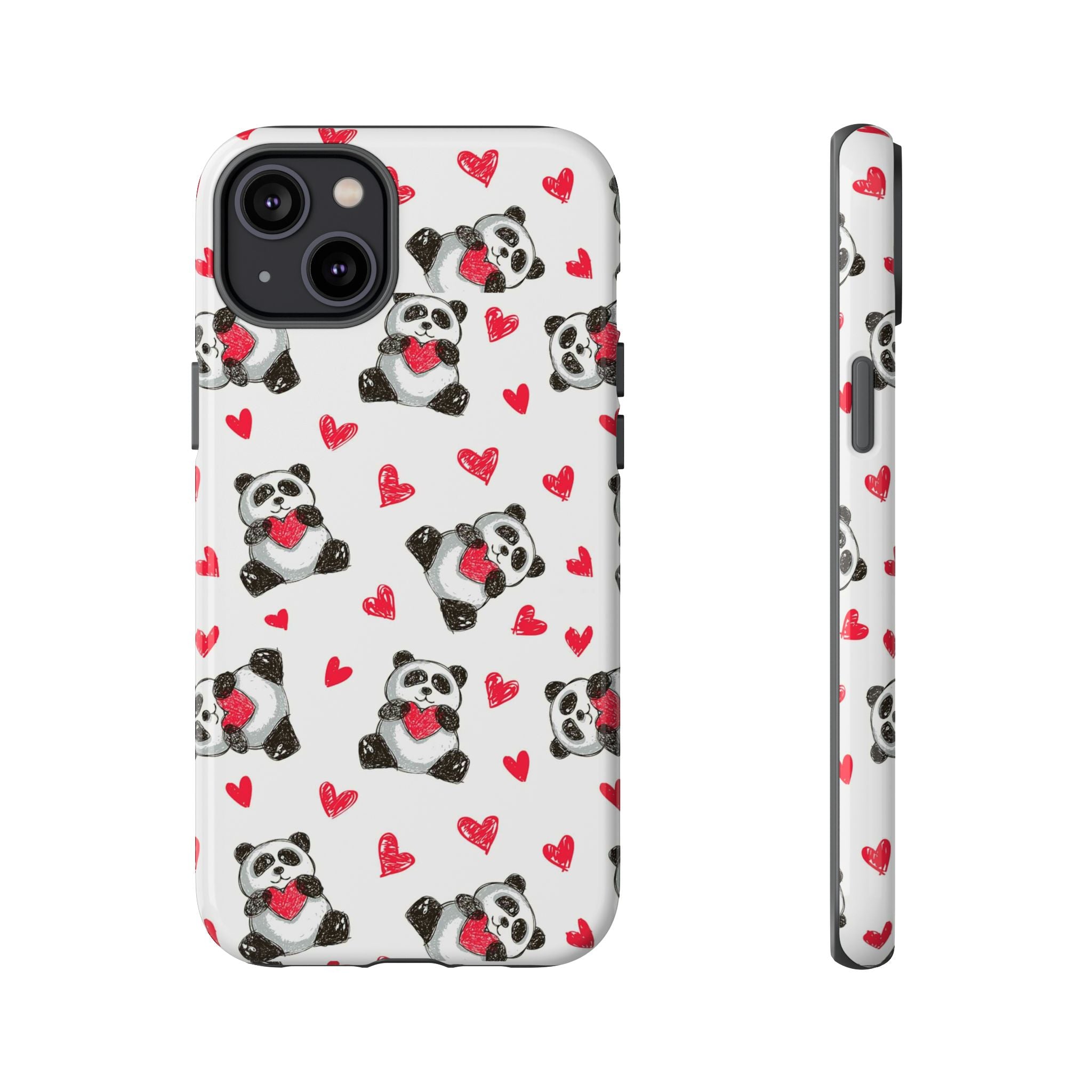 Cute Panda Pattern Phone Case — Tough Cases