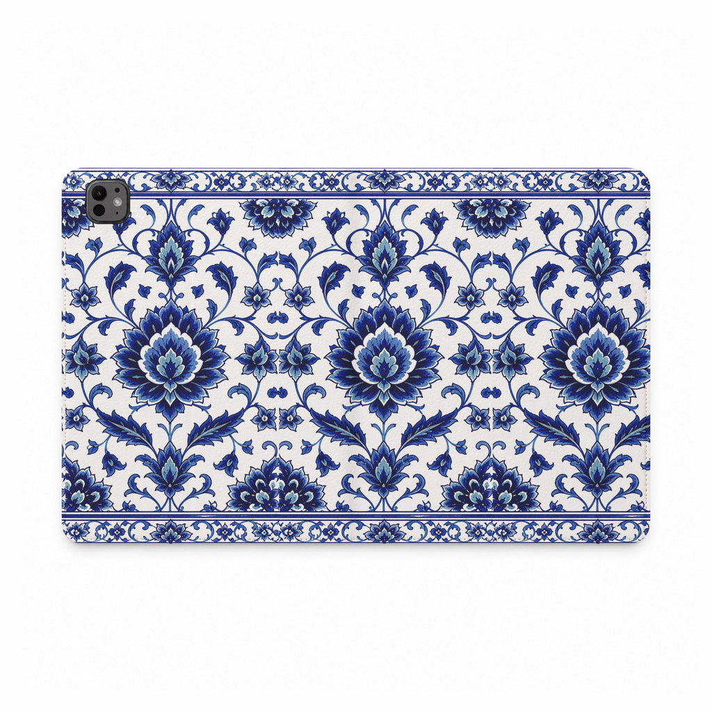 Blue Floral Tablet Folio Case