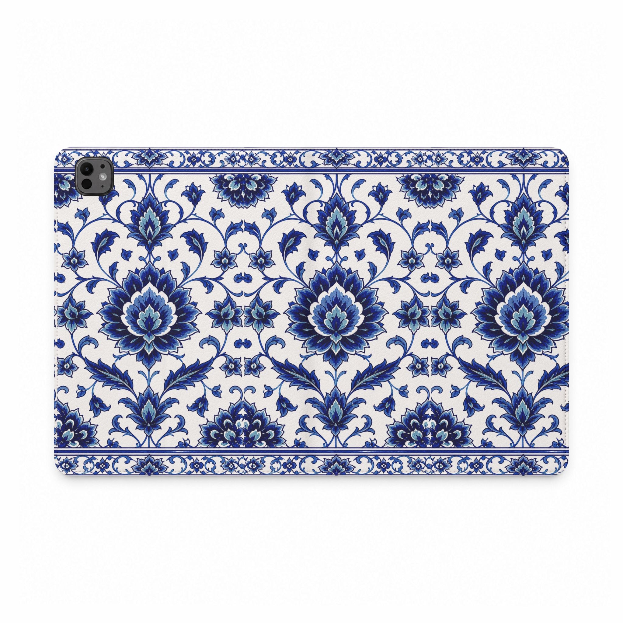 Blue Floral Tablet Folio Case