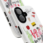 New York Icons Protective Phone Case — 'Love New York' Illustrated City Collage