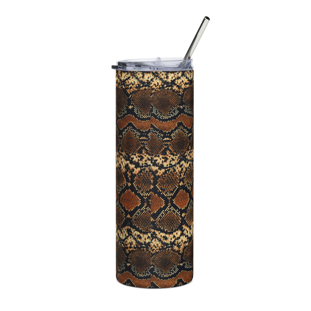 20oz Snake Print Stainless Steel Tumbler – Insulated Travel Cup