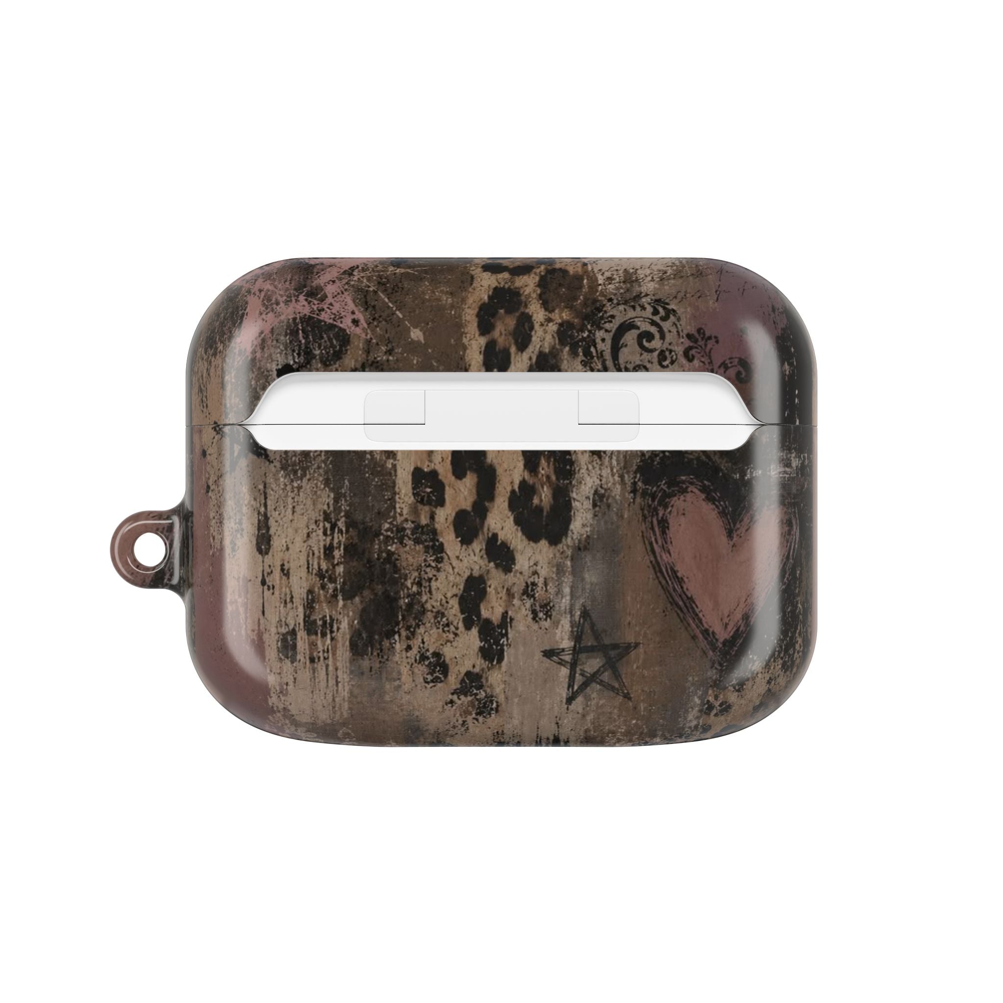Leopard Heart AirPod Case — Vintage Glam Protective Cover