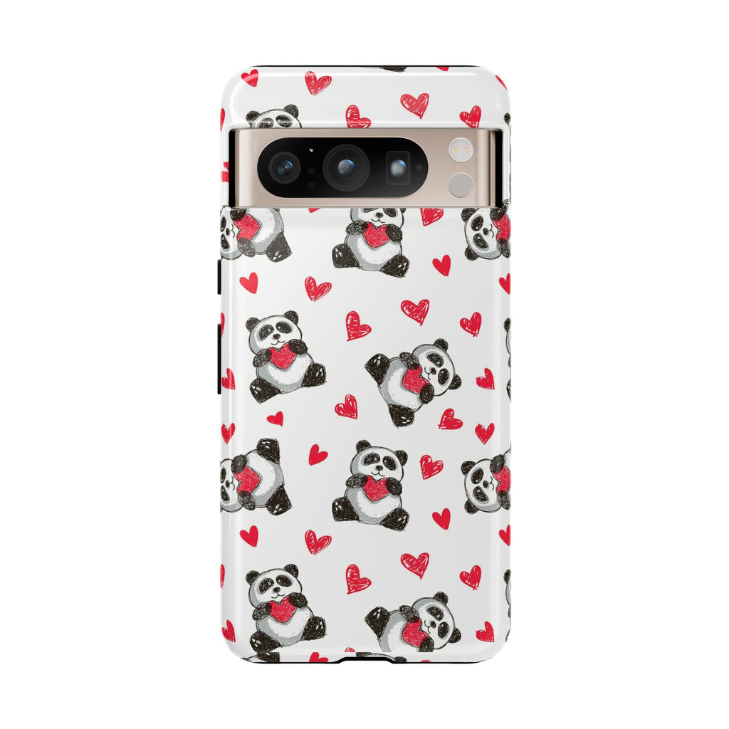 Cute Panda Pattern Phone Case — Tough Cases