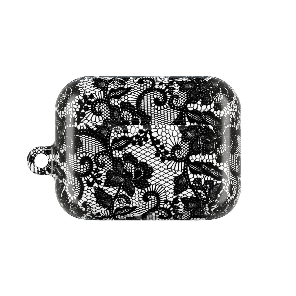 Black Floral Lace - AirPod Case