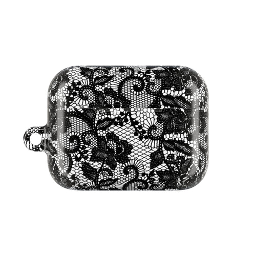 Black Floral Lace - AirPod Case