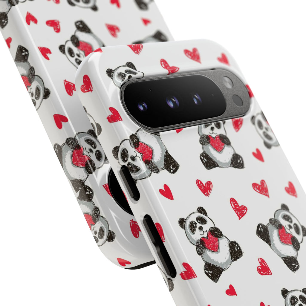 Cute Panda Pattern Phone Case — Tough Cases