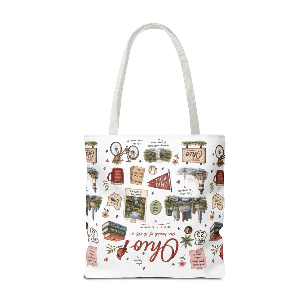 Ohio Illustrated Tote Bag — All-Over-Print Travel & Gift Tote