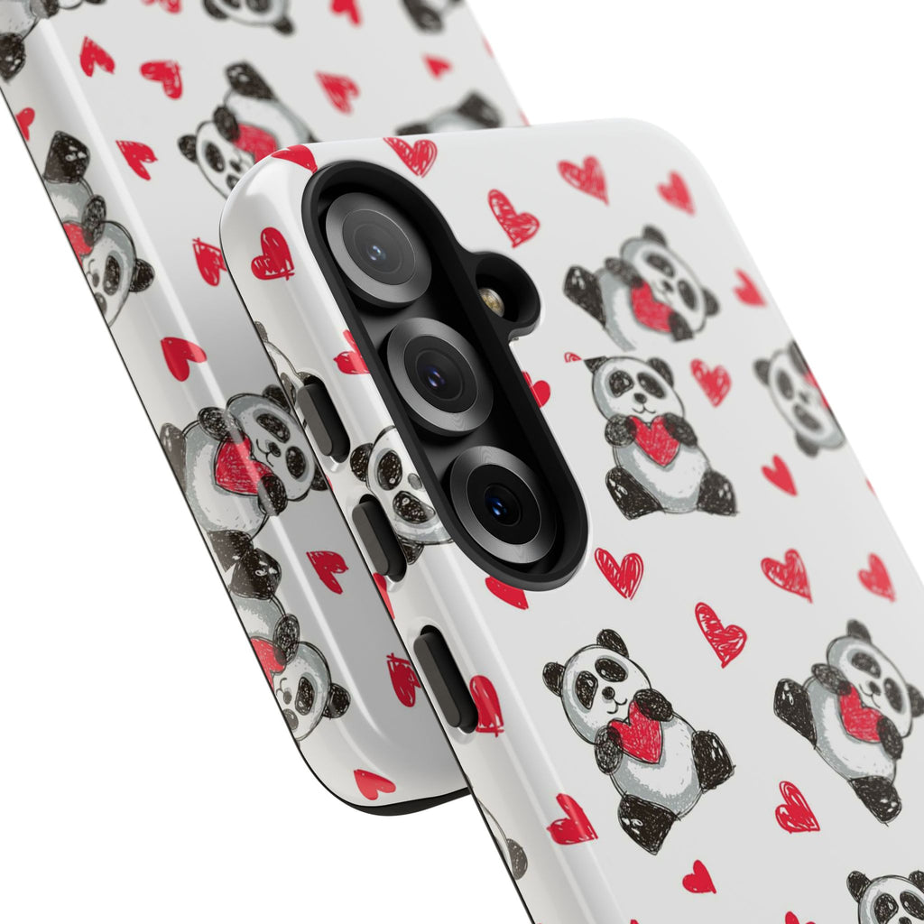 Cute Panda Pattern Phone Case — Tough Cases