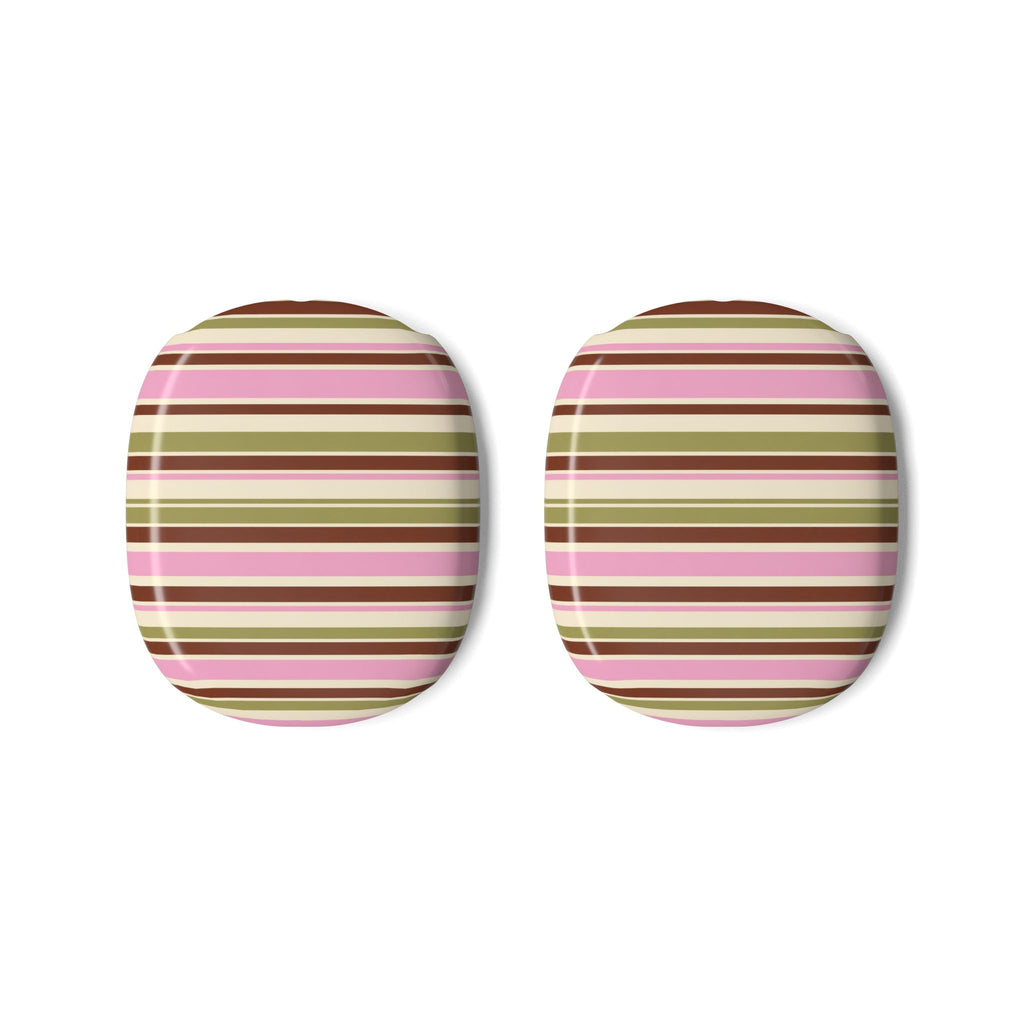 Striped Pink & Olive - AirPod Max Case
