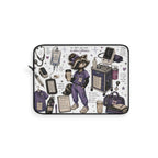 Cute Raccoon Nurse Laptop Sleeve — Nursing Student Gift, Scrubs & Coffee Design