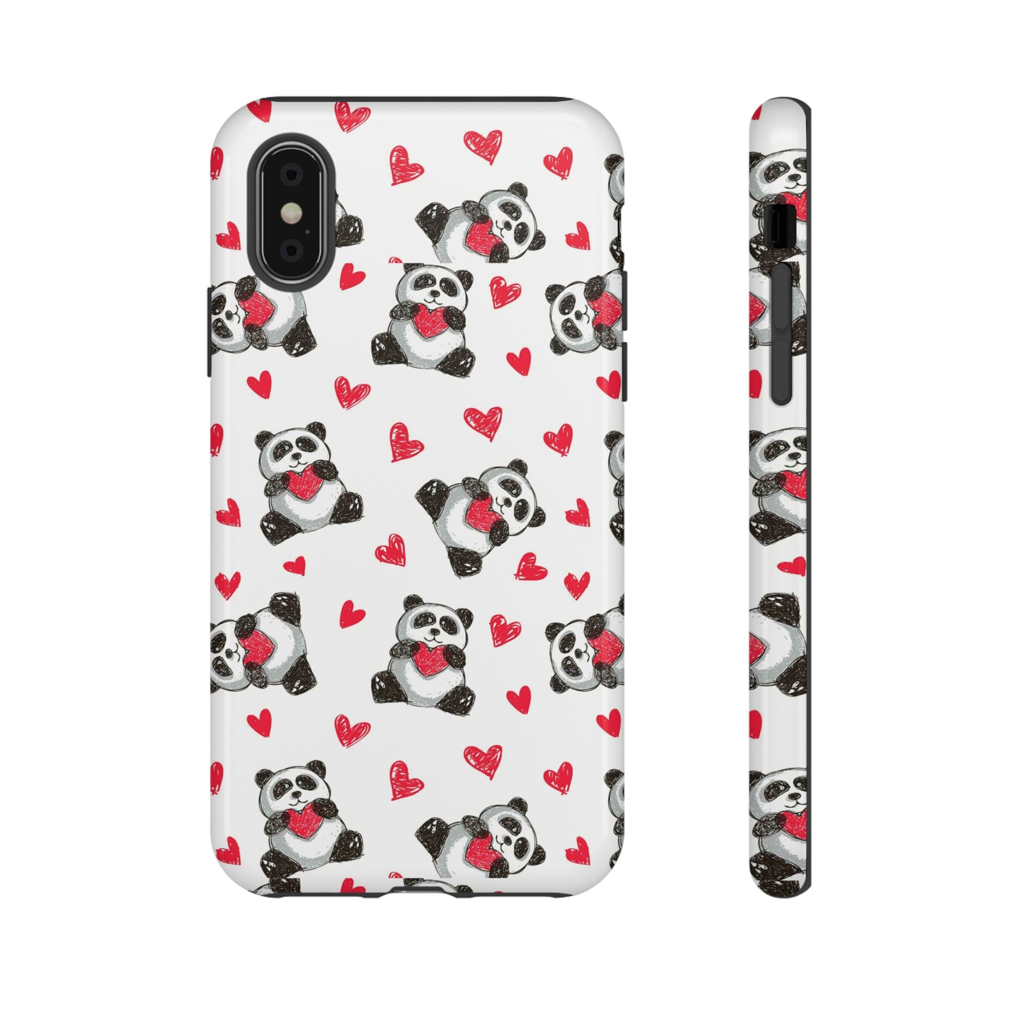 Cute Panda Pattern Phone Case — Tough Cases