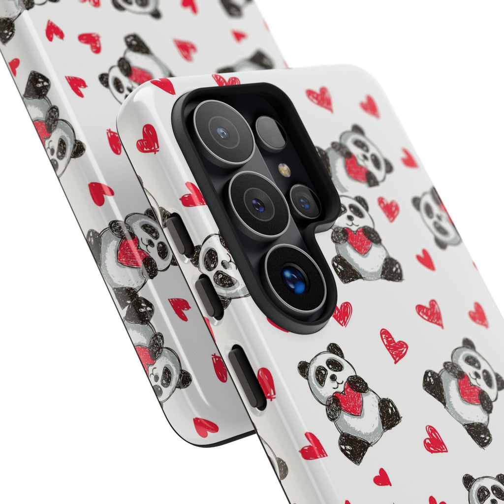 Cute Panda Pattern Phone Case — Tough Cases