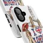 I Love London Illustrated Collage phone case | Tough Case