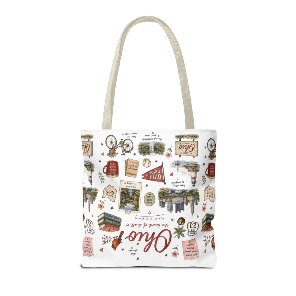 Ohio Illustrated Tote Bag — All-Over-Print Travel & Gift Tote