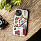 I Love London Illustrated Collage phone case | Tough Case