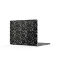Black Lace Pattern Clear MacBook Case — Protective Decorative Cover