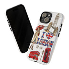 I Love London Illustrated Collage phone case | Tough Case