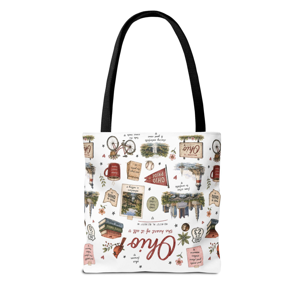 Ohio Illustrated Tote Bag — All-Over-Print Travel & Gift Tote