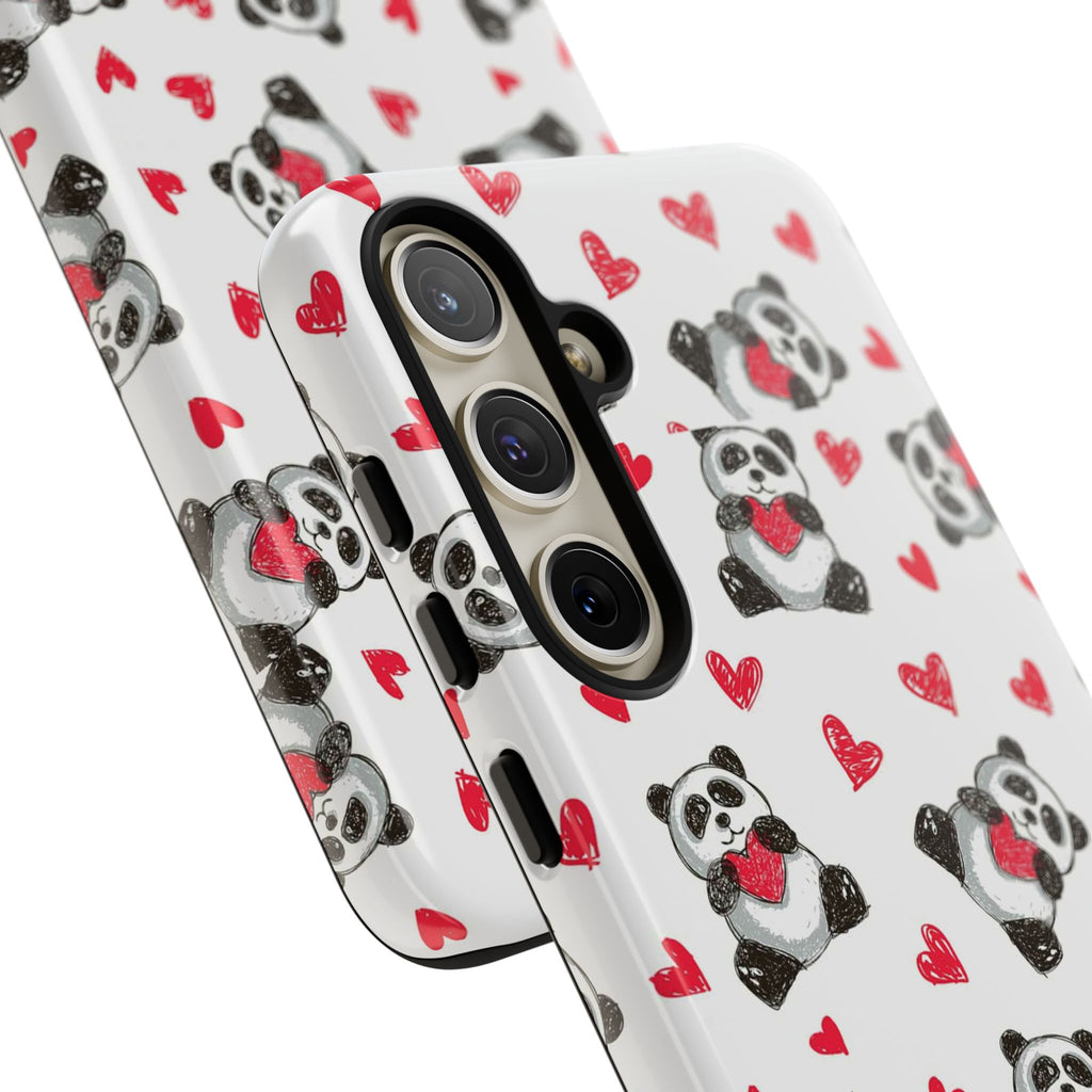 Cute Panda Pattern Phone Case — Tough Cases