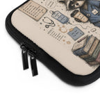 Night Shift Raccoon Nurse Laptop Sleeve — Cute Medical Team Gift